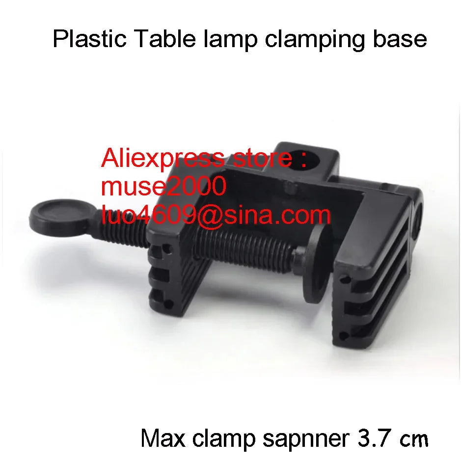Plastic light table Lamp base holder bench plate clamp F tybe school table or on wall install spanner 3.7cm hole 12mm tube inser - Image 5