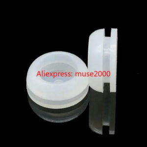 white 5*15 7*22 mm silica wire grommet high temperature lighting hot machine wire outlet wire ring cable scratch proof