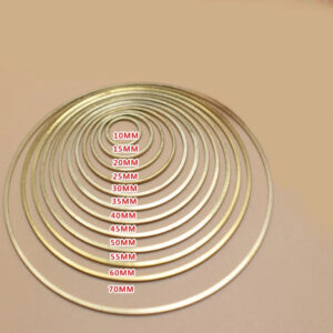 Dia 8-80mm copper ring hanger raw untreatment surface pendant DIY Decoration hardware brass round hooker circle