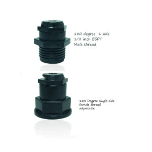 1/2 Inch Flat spray nozzle plastic BSPT agriculture garden Irrigation nozzle 1 Side 180 degree Half round covering  fan flat fog