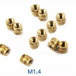 M1.4*2.5 Height Brass injection nut plastic pre embeded phone micro nut fastener,Circular Knurled,electronic repair m1 m1.2 m1.6