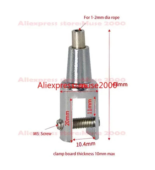 10mm Thickness Ceiling Wire Gripper Board Plate, Clamp Clip, Wire Clasp for Exhibitions, Ceiling Lights, Rope Locker