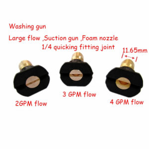 2 3 4 GPM FLOW Large flow Car quick fitting washing Gun Flat fan spray nozzle cleaning machine equipment sunction spray water