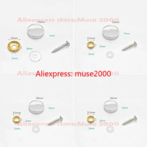 Dia 12-25mm mirror screw brass cover cap bracket bathroom mirror board clamp clip square chrome glass Advertising screw