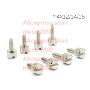 Steel thumb screw M4 *8 10 12 14 16 Slingshot fasten coin sloted width adjusting fastener knurling handle manual