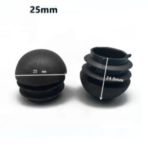 25 mm ball head round plug tube insert ends hollow blank tube arched cap cover pole ending pile protector decoration furniture