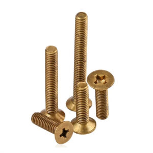 M5 x8-50 mm Brass Countersunk head screw flat cross metric steel nut brass fastener hardware screw bolt working