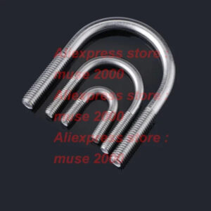 M10 U Bolt tube clamp pipe 304 U shape screw bolt tube clamp Bolt tube pipe holder water pole standing fasten stainless steel