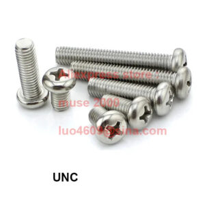 UNC 5/16-18 pitch thread 304 stainless steel pan round head cross  drive Length 1/2 5/8  3/4 1 1-1/4 1-1/2 2 inch