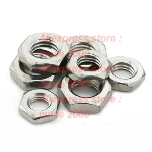 Thin nut 304 stainless steel DIN439 M4 M5 M6 M8 M10 M12 Metric thin nut screw bolt fastener