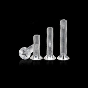 M2 M2.5 M3 M4 m5 m6 m8 clear plastic screw bolt nut grommet countersunk drive head LED Lighting fastener light
