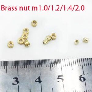 M1 knurled brass nut,P0.25 metric phone electronic precision instrument adjusting screw nut round