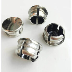 22 mm round tube plug blank silver Cr planted chroming surface head insert end cap pile pole cover shelf window Curtain rod