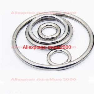304 steel O Ring M5*Outer Dia20 30 40 50 60 100 150 200 250 300 350 400 450 500mm welding hanger hooker Hand pull ring pet rope