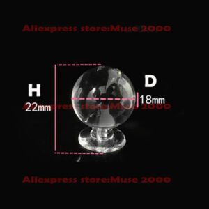 arcylic door handle smooth ball show exhibition glue use cabinet cupboard jewel advertise plastic transparent clear latch Drawer