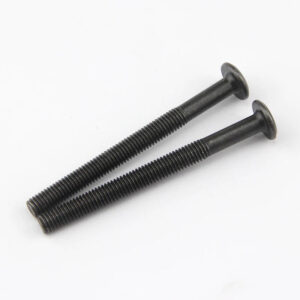 black color M6x8 - 80mm Furniture locking screw Bolt plate fastener screw nut particle board longer screw panel fastener