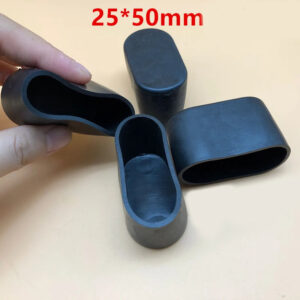 15*30 20*40 25*50 30*60mm PVC plastic cap cover elliptical oval plastic tube outer ends dust proof scratch proof feet pad