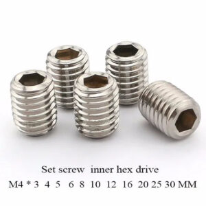 Set screw M4 * 3 4 5 6 8 10 12 16 20 25  Grub Screws Hex Socket Set bolt din916 Stainless Steel Light wire cable tighten