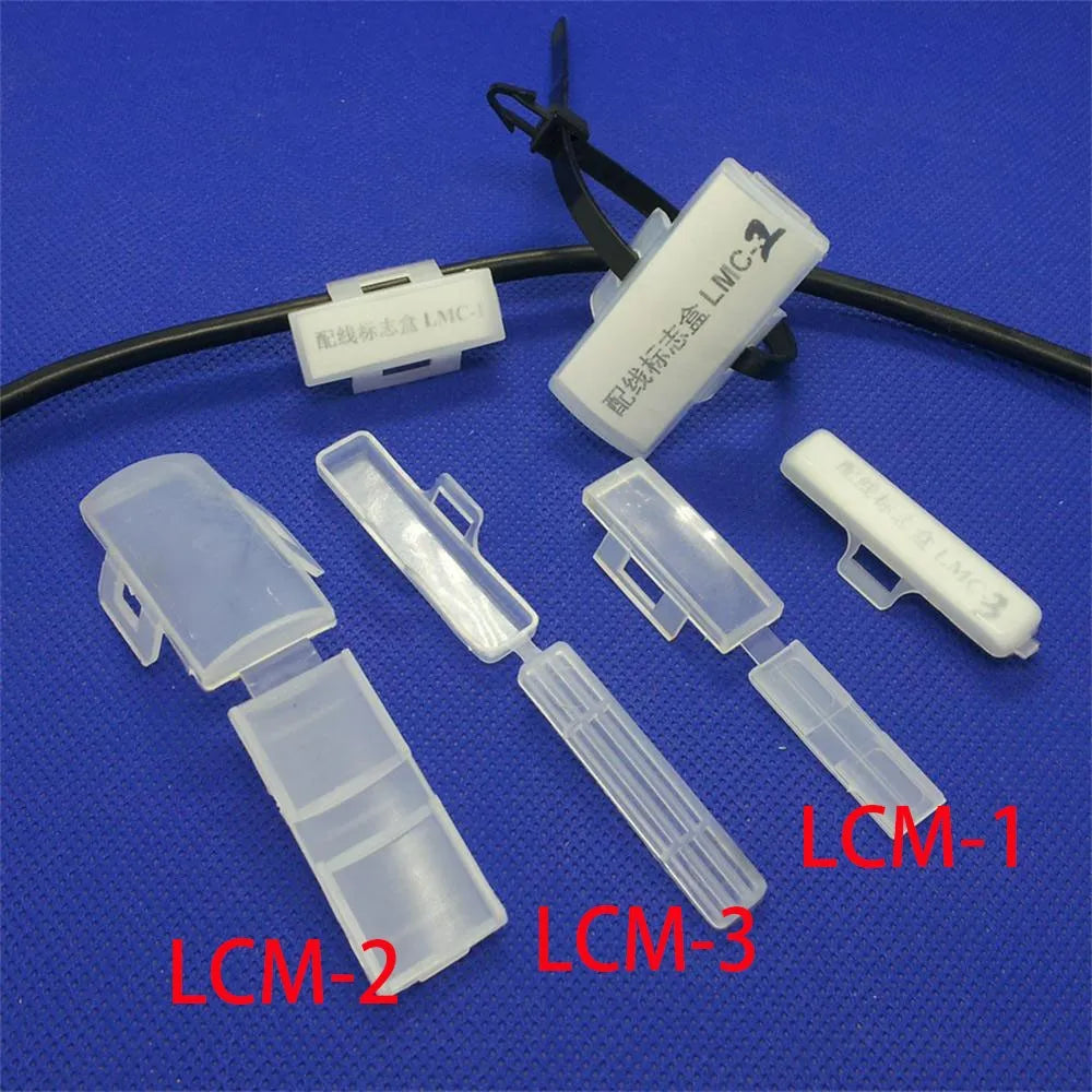 40X10 LCM3 Cable label box wire distribution marker caution reminder paper label waterproof box wire clear Marking labeling