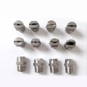 1/4 inch thread Stainless steel spray flat fan nozzle 40 degree top angle car washing gun industry garden water