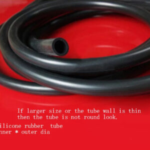 Black Silicone rubber tube inner dia 10 11 12 13 14 15 16mm pipe VMQ Oring Hose plumbing hot water draining supply Drainage