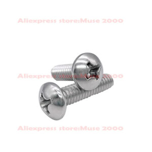 304 steel UNF 0#-80 00#-90 pan screw pan screw coarse fine thread  pan head cross drive screw bolt round fastener hardware