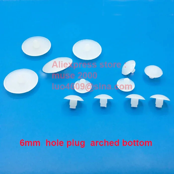 For round dia 6 mm hole plug semi clear plastic hole inserting pad arched bottom cover cap sofa chair desk feet damper cabinet