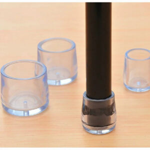 15mm transparent chair feet leg cap cover pad PVC clear plastic tube feet end furniture table desk anti-slip,anti-scratch