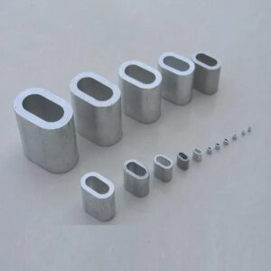 Ferrule sleeve 1 1.2 1.5 2 2.5 3 4 5 6 8 10 12 14 16 18mm hole Alumium steel alloy jacket sleeve Steel Twisted wire rope clip