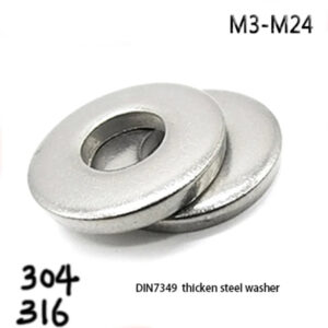 304 or 316 thicken steel washer DIN7349 Flat washer ring fastener hardware heavy duty M3M4M5M6M8M10M12M16M20