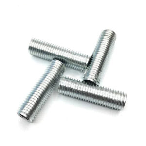 M12 hollow screw 1.5mm pitch 20 25 40 50 mm length hollow steel screw bolt lighting full male outer thread tube pole Lamp rod