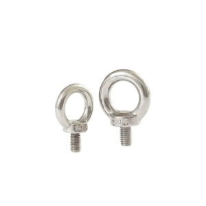 304 steel eye bolt M3 M4 M5 M6 M8 M10 M12 M14 M16 M18 M20 Steel hanging bolt  ring head bolt steel lifting weight loading hanger