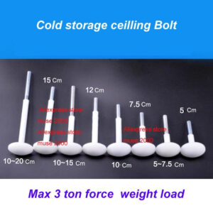 M12 nylon cold storage ceilling bolt fastener door nut screw bolt plate board stop holder mushroom arched head washer cover