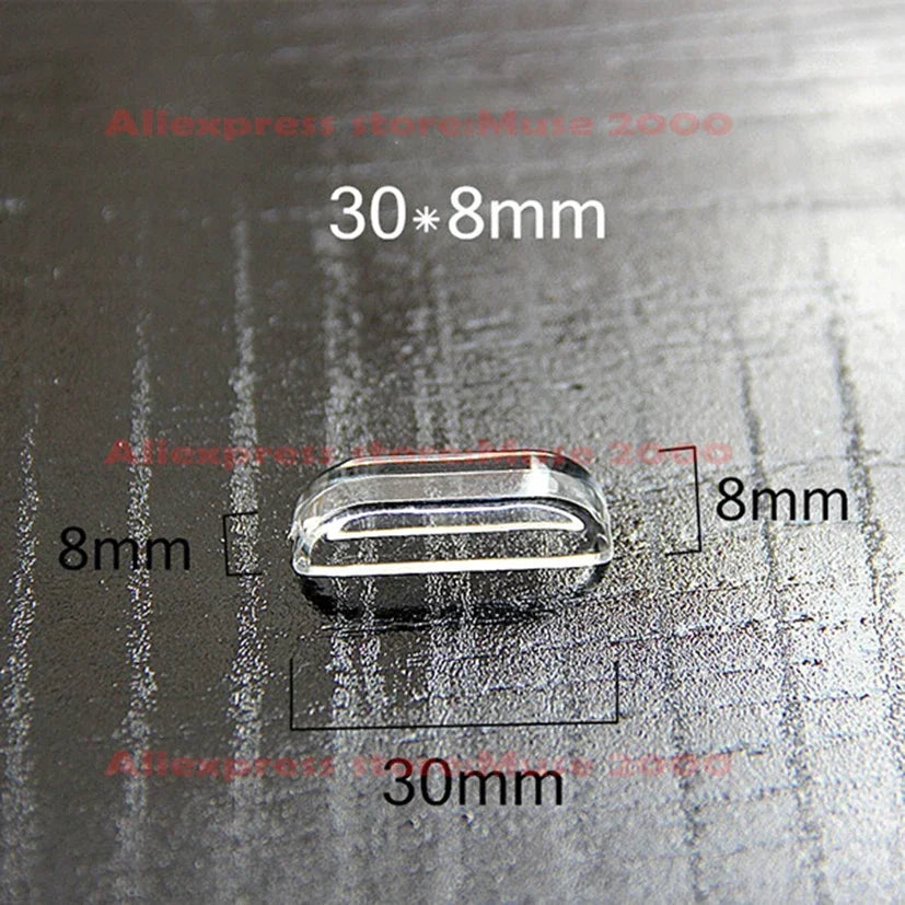 Door Drawer handle Long 30 50 mm acrylic show exhibition glue use cabinet cupboard plastic transparent clear latch - Image 2