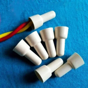 CE-5 #closed end cable connector Nylon inflaming retarding Cu tube Crimp Caps AWG Connectors High temperature 94V0