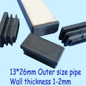 13*26 38mm Blanking tube pipe Cap,Rectangle oblong,1/2*1inch Folding bed leisure easy chair feet leg floor pad, Insert Ending