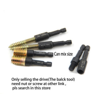 M6 M8 M10 furniture nut driver install tool screw drive furniture pre embreded nut straight Pass though connector board