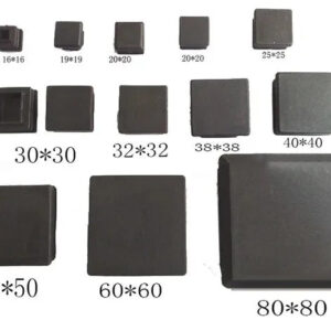 100pcs Square Tube Insert Ends plastic blank tube plastic plug leg cap,chair table feet 10 13,15,16,19,20,22,25,30,32,35,38 40mm