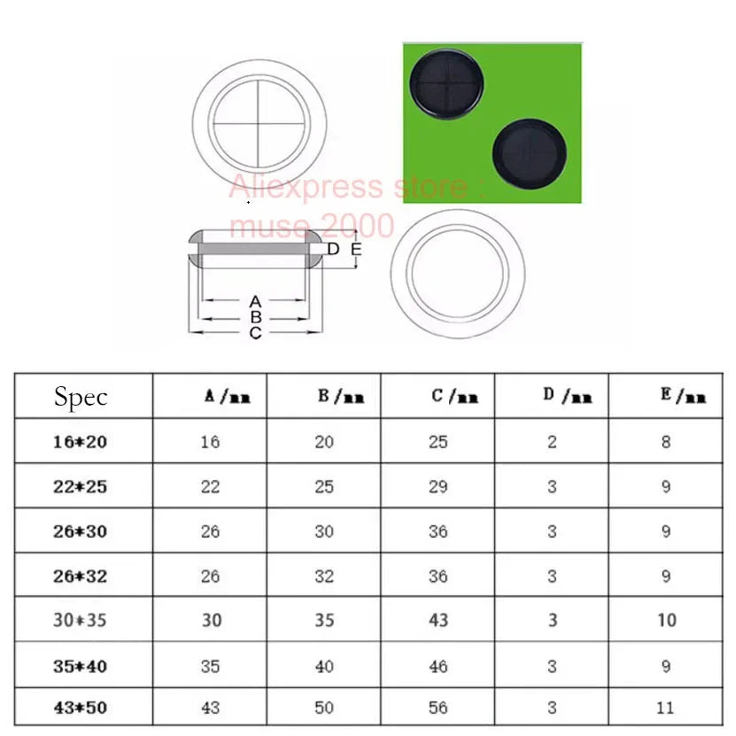 ECO rubber grommet Drilling hole B=20 25 30 32 35 40 50mm dust proof round ring cable protector outlet wire sleeve cap cover - Image 3