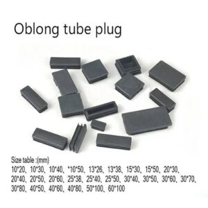 25x75 100,30x40 50 60 70 80;40x50 6080 100;45x75 50x100 60x100 oblong tube insert end plastic plug rectangle blanking tube cover