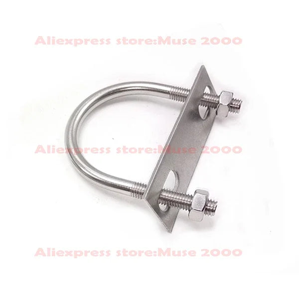 M6 M8 U Shape bolt tube clamp with nut and locking plate pipe 304 holder clip clasp washer lboard locker stoper