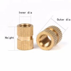M4 Brass nut thicken Outer 5.1mm 6.2mm plastic parts accessary detachable phone injection brass knurled nut electronic assembly