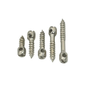 Nickle plated steel M4 Hole head carbon steel eye self tapping screw lead seal car ammeter cross drive wire electricity meter
