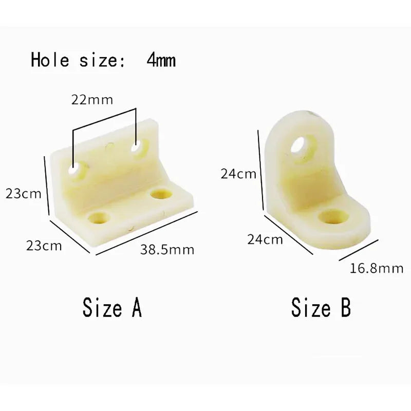 ABS Plastic corner bracket 90 degree layer supportor L-shaped corner Cupboard cabinet connection 90 angle Photo frame fastener - Image 2