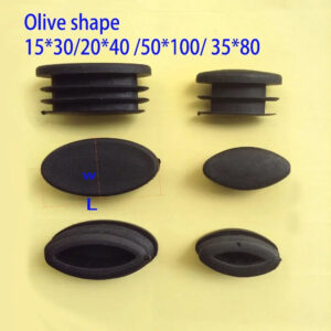 20 x 40 mm oval tube insert end tube plug eye olive shape plastic chair blacking tube ends pad cover scratch proof floor