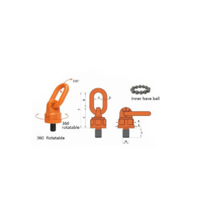 Metric M8-m30 or UNC rotatable eye bolt hanging lifting hook ring Swivel Lifting 42CrMo Steel Construction Metric and UNC Secure