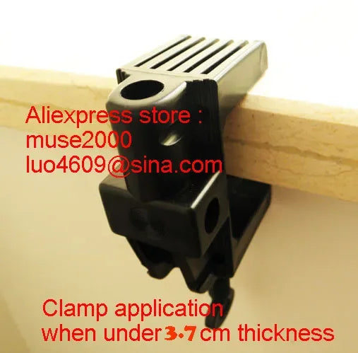 Plastic light table Lamp base holder bench plate clamp F tybe school table or on wall install spanner 3.7cm hole 12mm tube inser