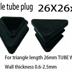 Triangle plug tube inserting end 26mm outer size Triangles goods shelf folding FOLDING FRAME leg truss 1 inch side pad cap cover