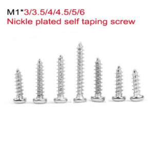 Series#M1 self taping screw#Electronic consumer phone screw M1*3/4/5/6 round pan head micro screw