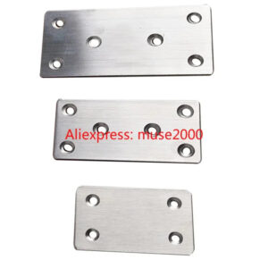 Widen steel Brackets board joint bracket furniture connector board layer desk chair table fastener screw on flat joint supportor